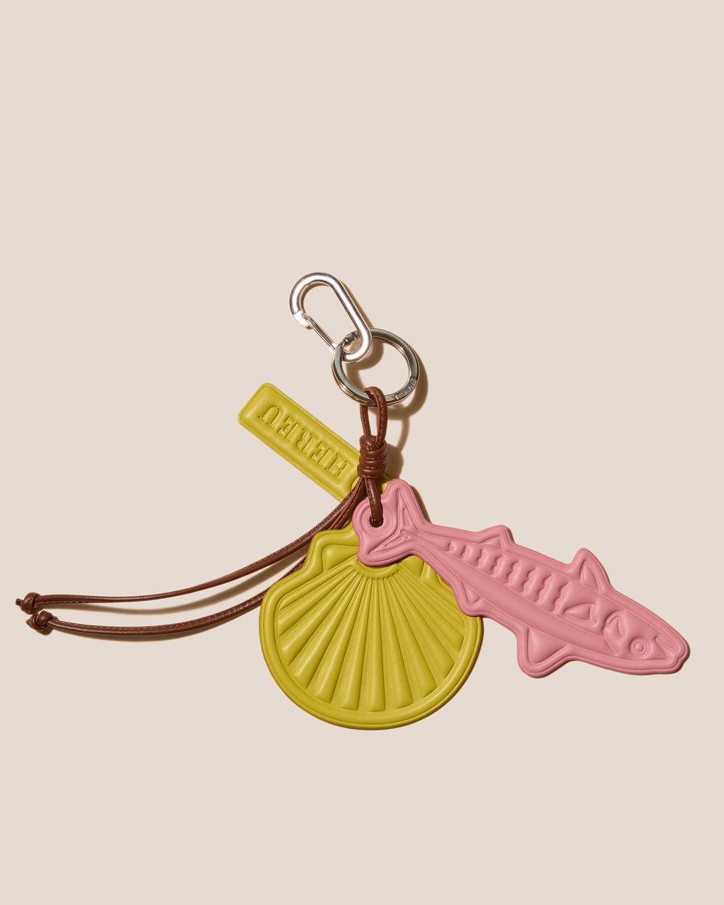 LAMAR KEYCHAIN - Embossed Leather Keychain