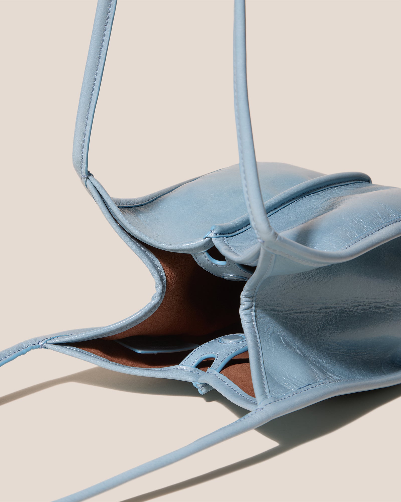 CALELLA BUCKET LEATHER - Leather-trimmed Shoulder Bag