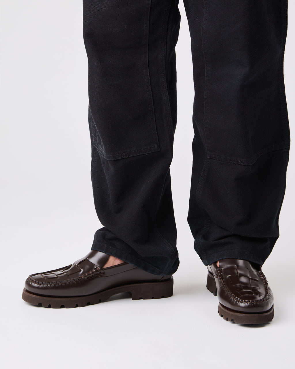 NOMBELA R SPORT - Men's Tread Sole Interwoven Detail Slip-On Loafer