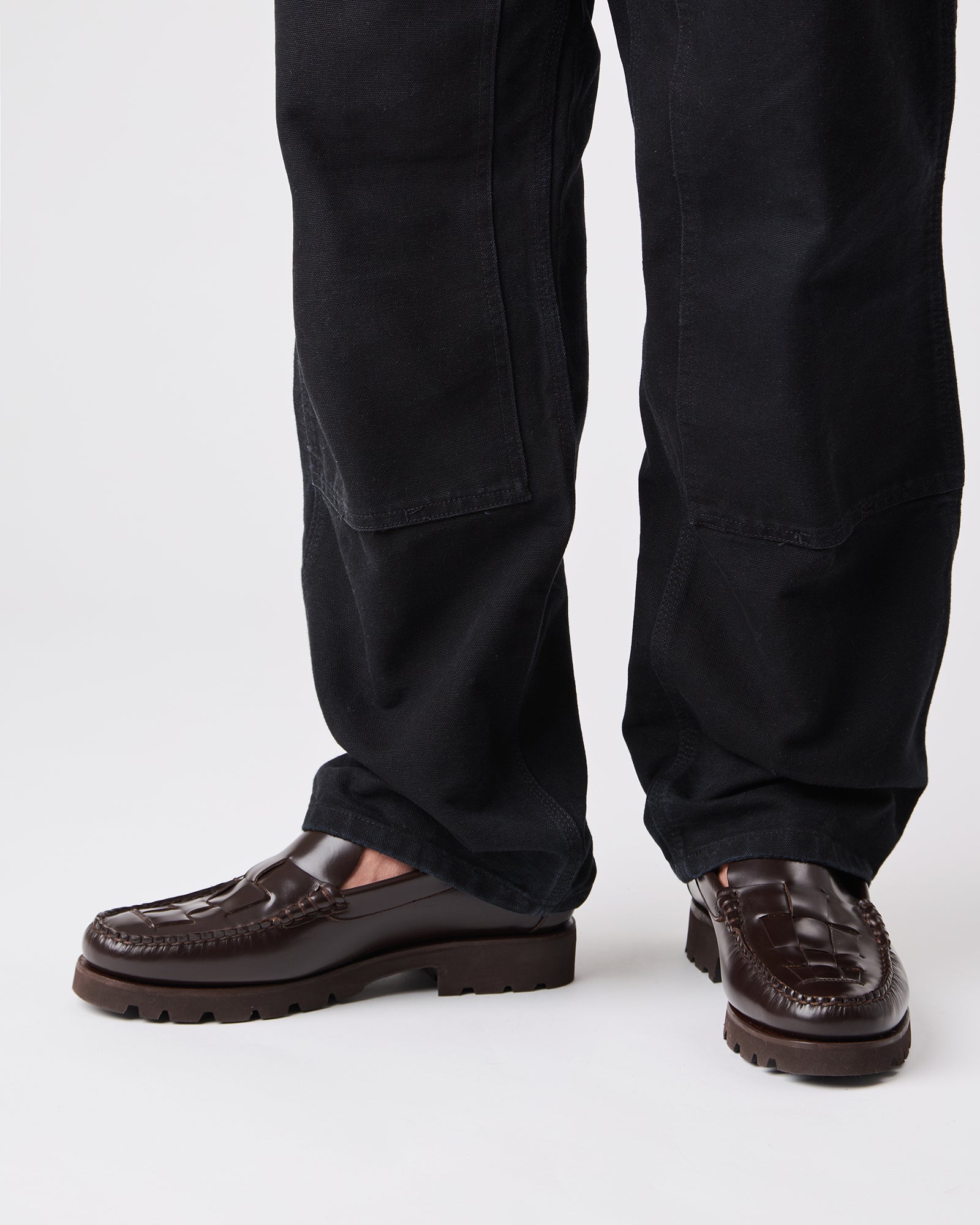 NOMBELA R SPORT - Men's Tread Sole Interwoven Detail Slip-On Loafer