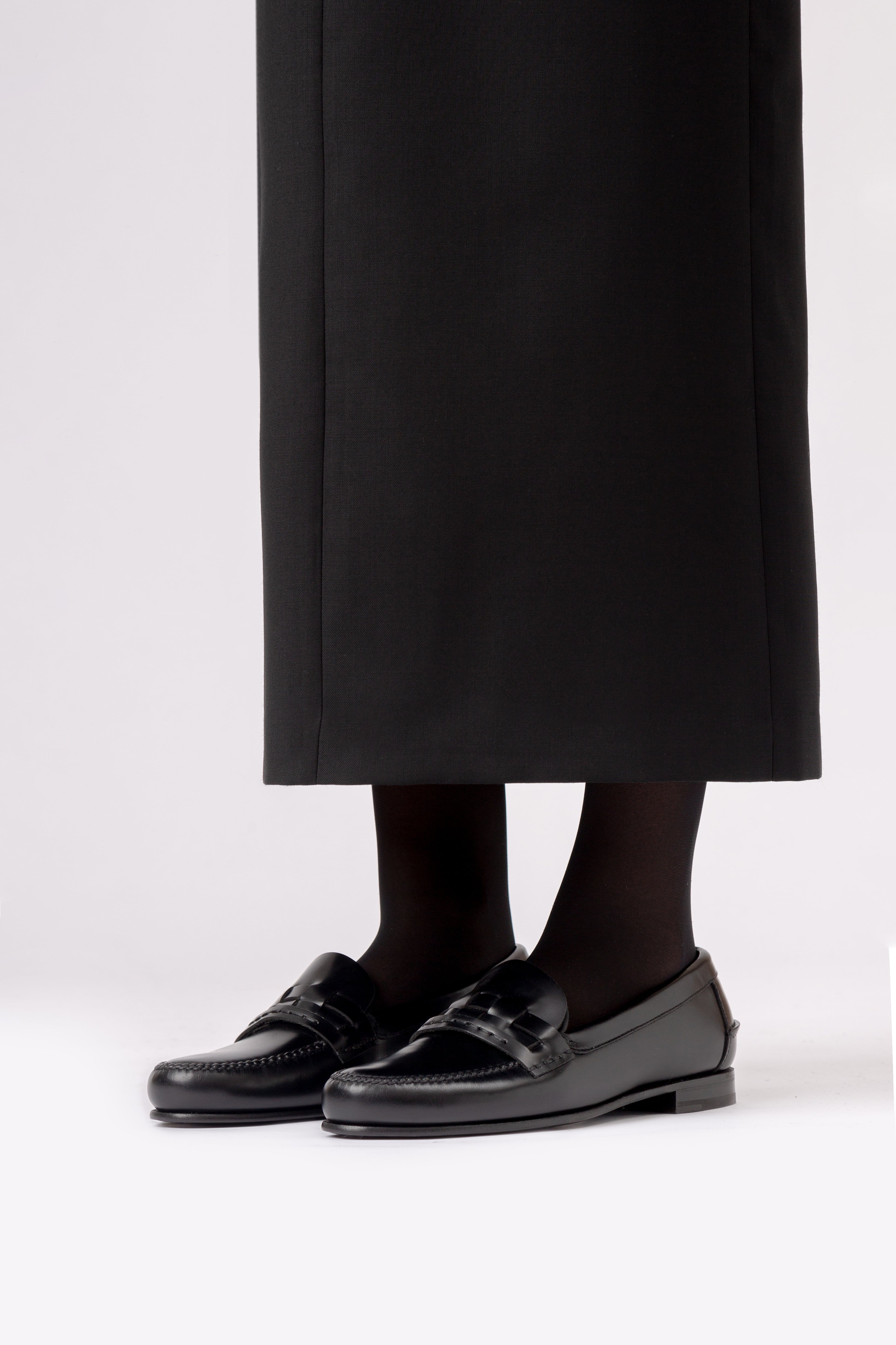 靴 herlipto Medallion Heel Loafer 37 ALBER HEELED - T-Bar Loafer – Hereu Studio