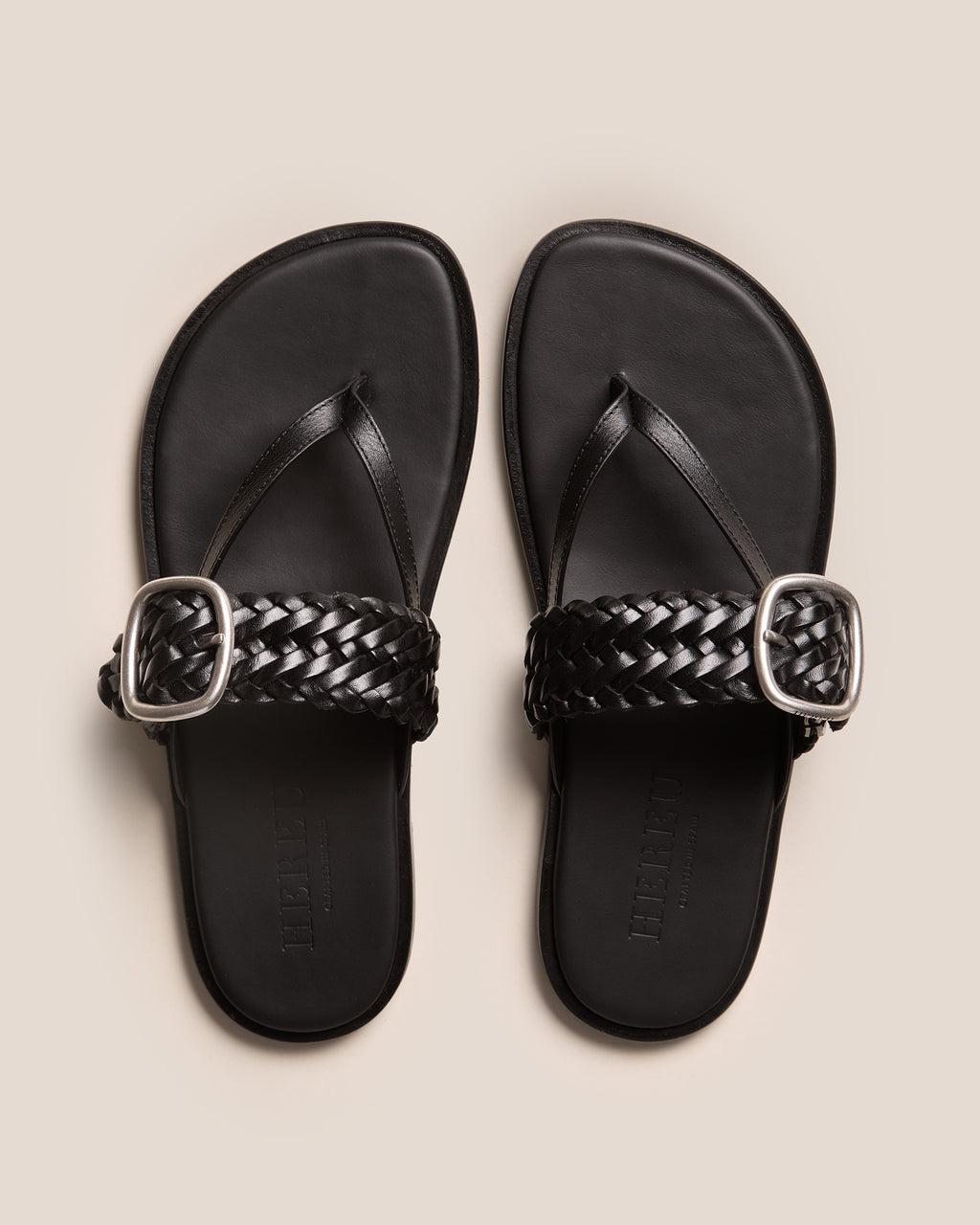 TANCA - Woven Belt Detail Thong Sandal