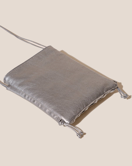 TRENA METALLIC - Flat Square Crossbody Bag