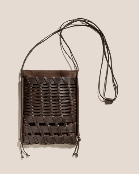 TRENA SUEDE - Flat Square Crossbody Bag