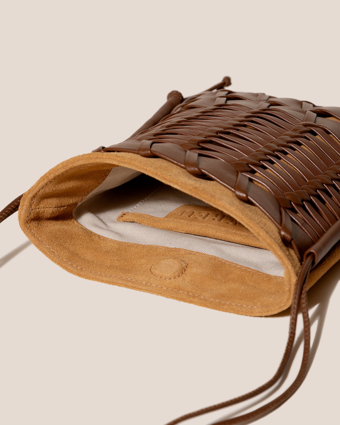 TRENA SUEDE - Flat Square Crossbody Bag