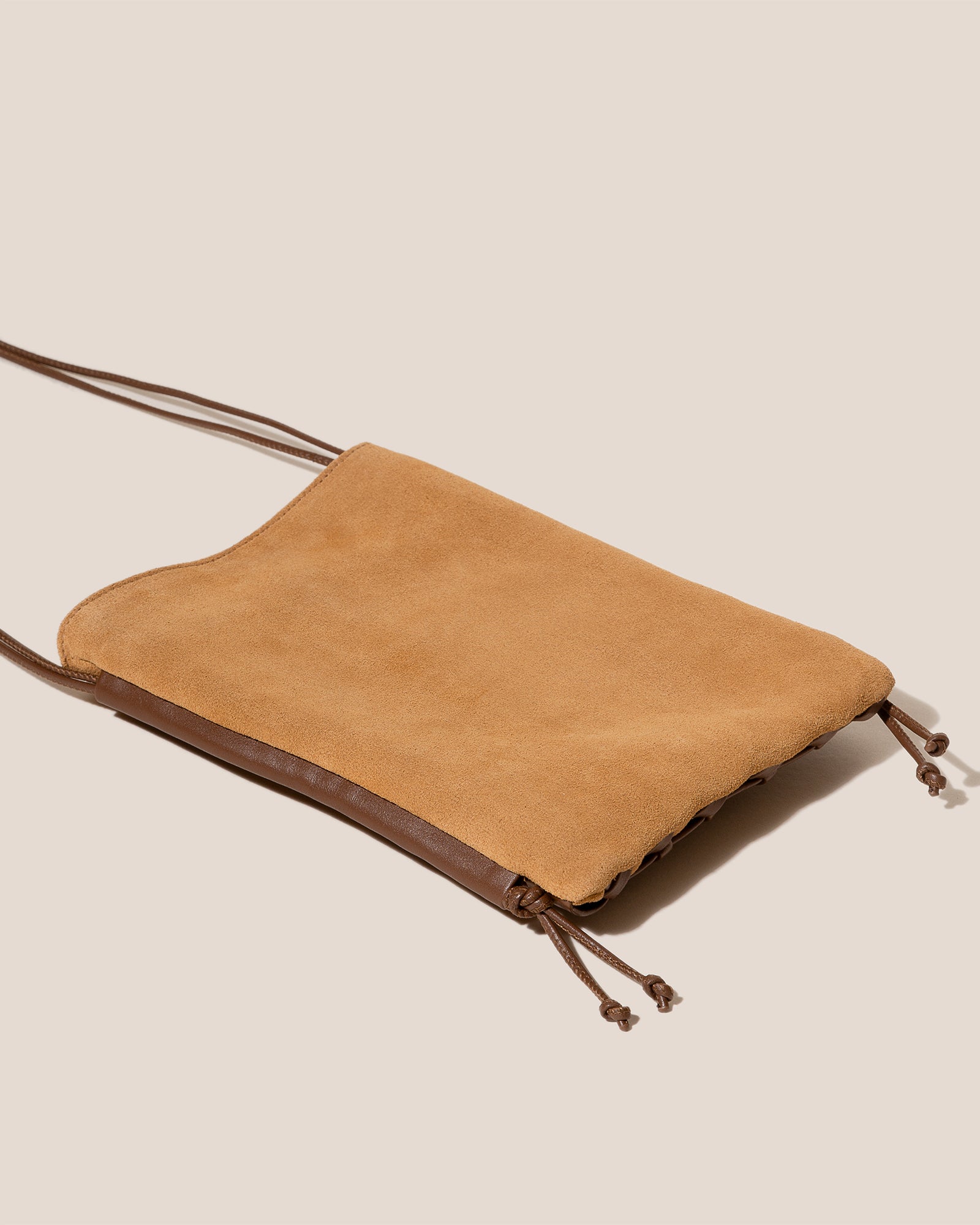TRENA SUEDE - Flat Square Crossbody Bag