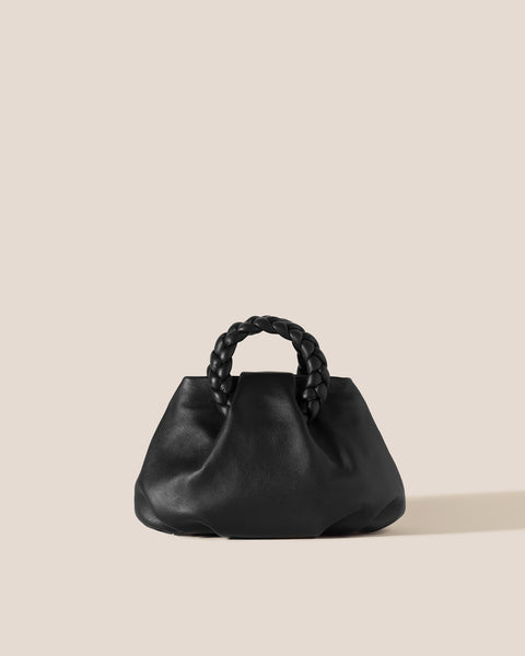 BOMBON - Small Plaited-handle Leather Crossbody Bag – Hereu 