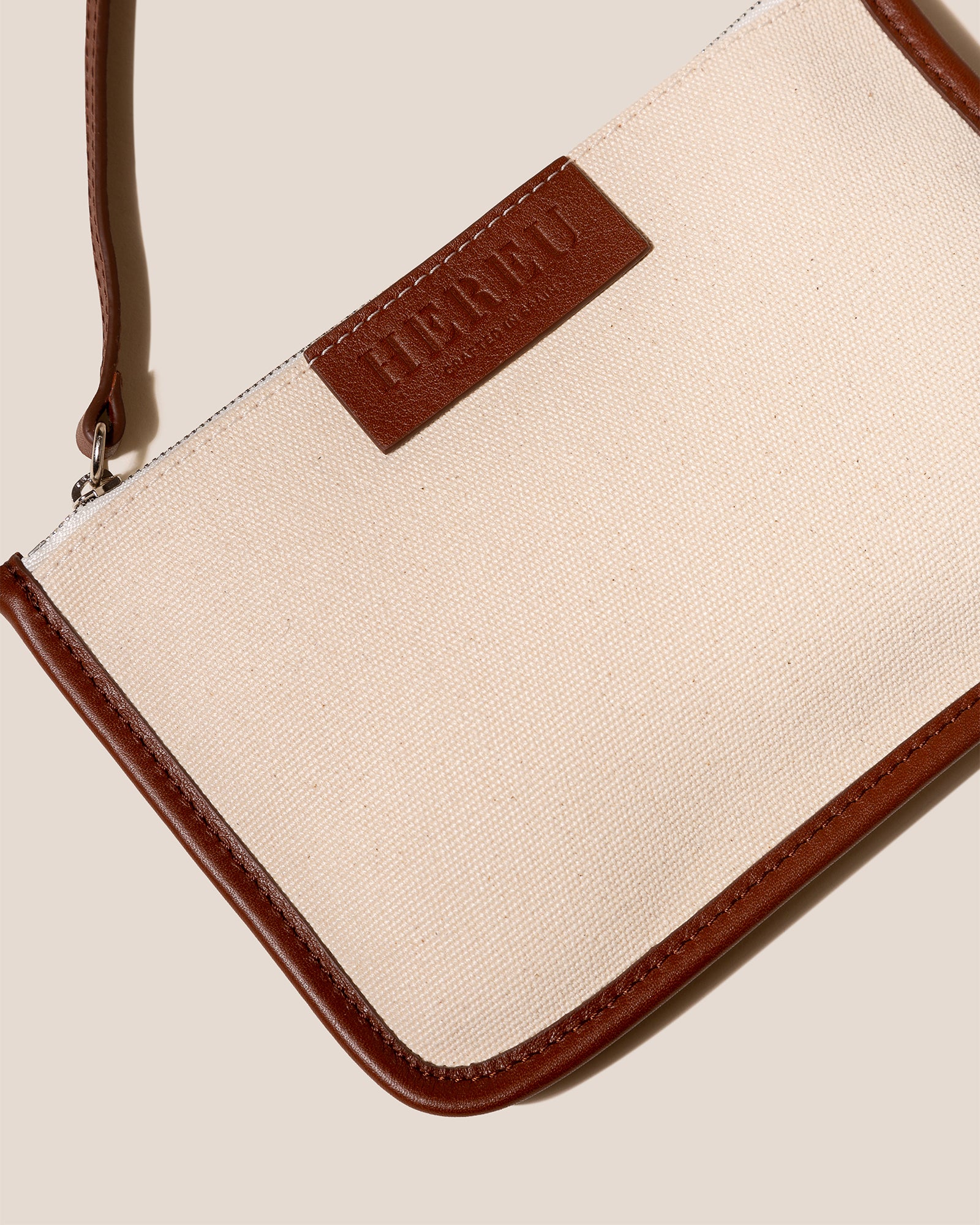 【HEREU】CUBER Leather-Trimmed Canvas Basket CUBER - Leather-Trimmed Canvas Basket – Hereu Studio