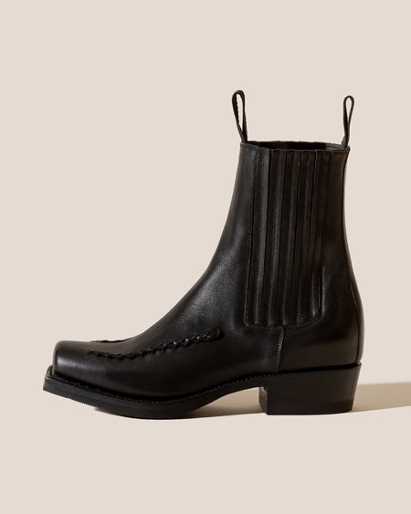 AGULLA - FOR ALL - Square-Toe Braided Detail Chelsea Boot