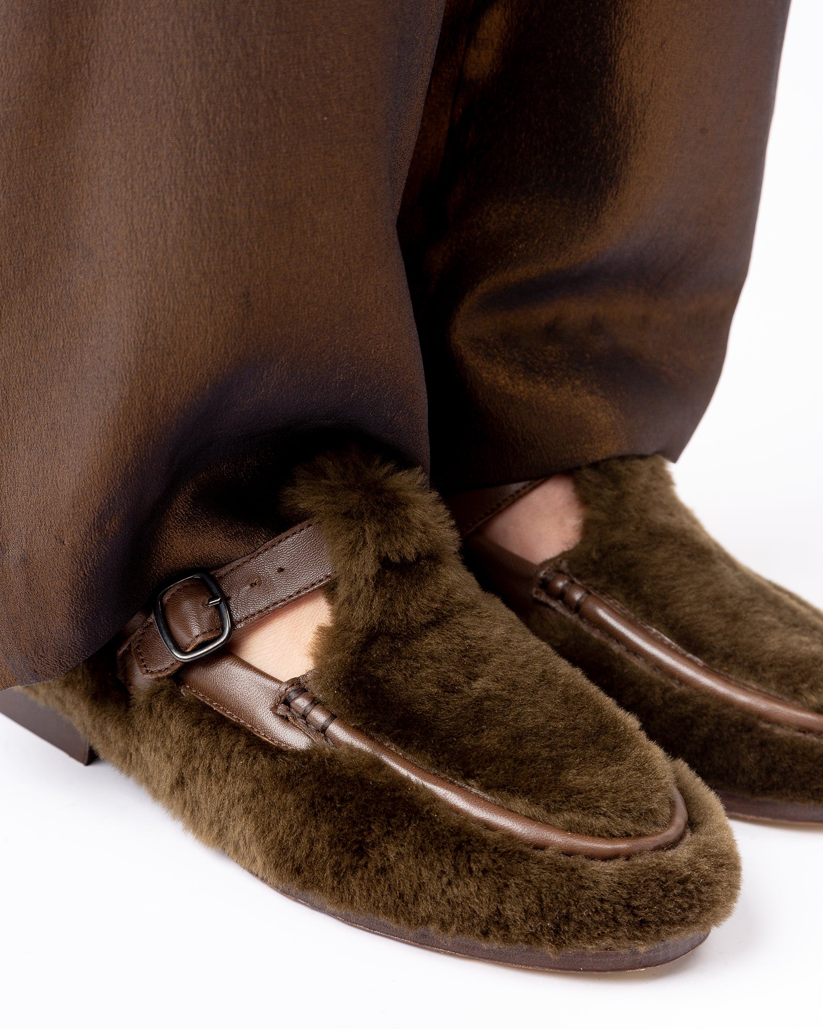 ALBER SHEARLING - T-Bar Loafer – Hereu Studio