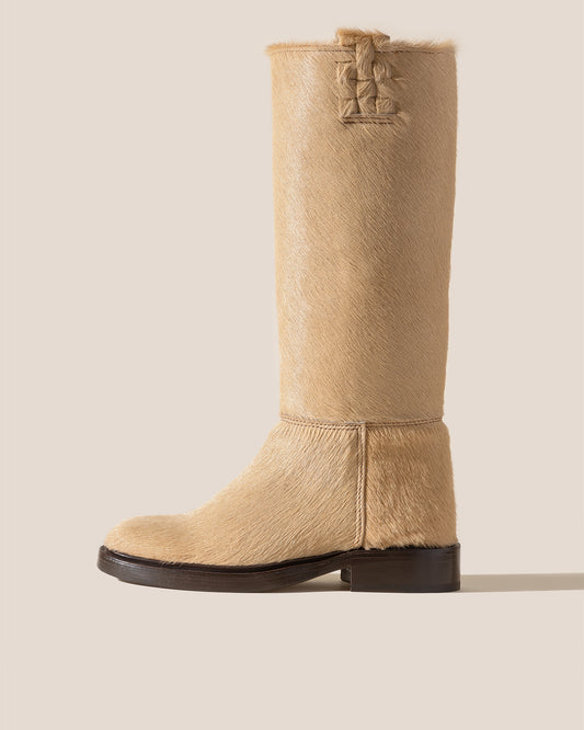ANELLA CALF HAIR - Interwoven Detailed Pull-On Boot