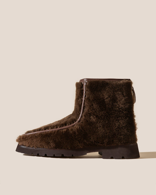 ARMENTA LOW ZIPPED - Shearling Ankle Boot Loafer