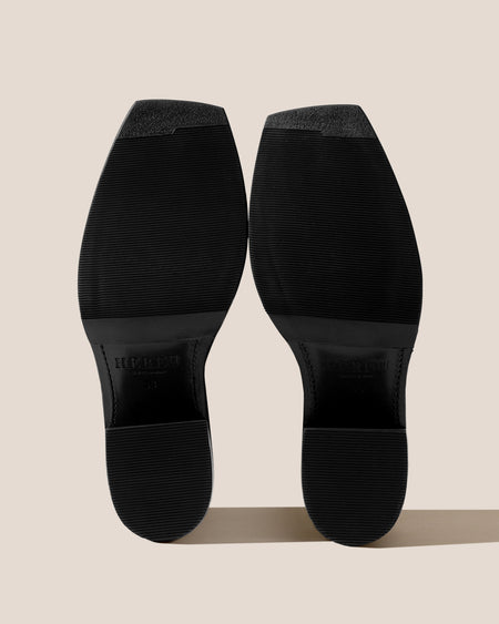 GALILEA - Square-Toe Braided Detail Boot