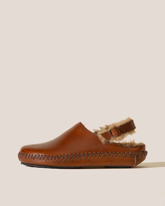 CARGOL SHEARLING - Whipstitched Slingback Clog