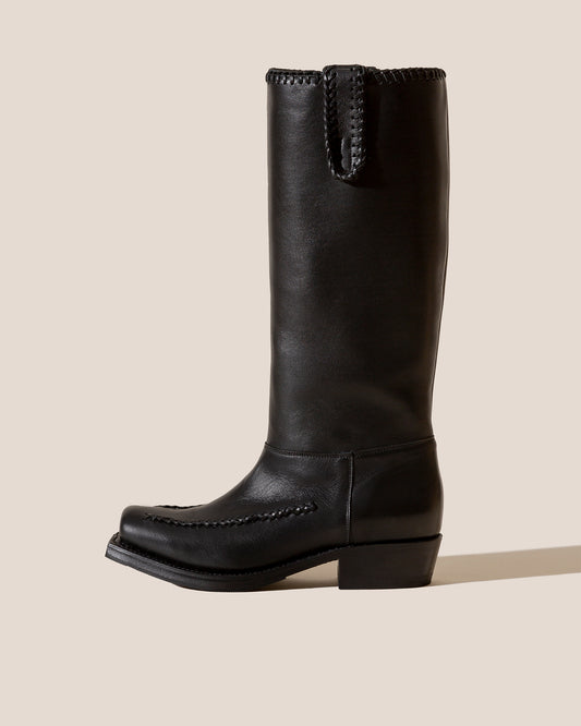 GALILEA - Square-Toe Braided Detail Boot