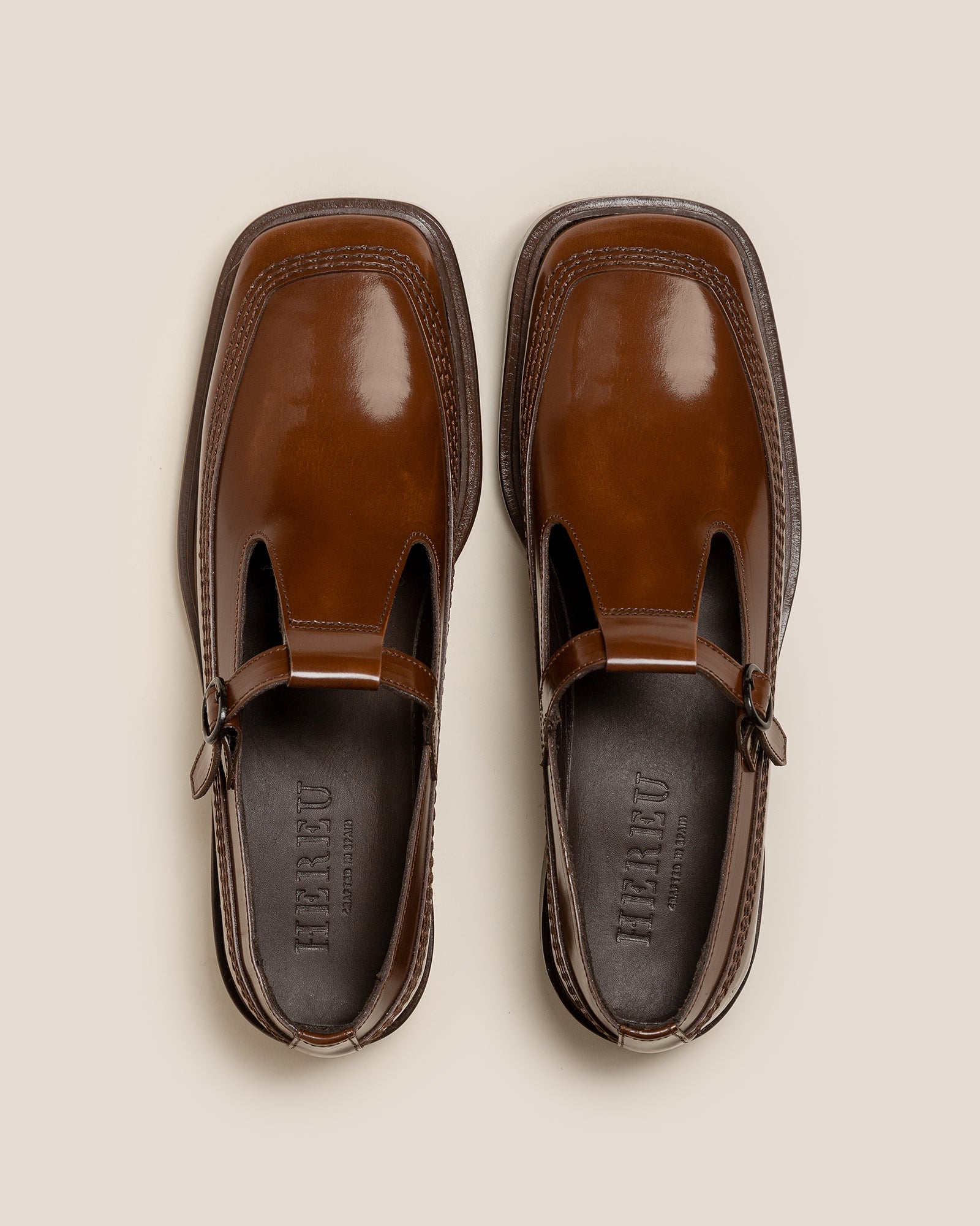 LLUISA POLISHED - T-bar Loafer