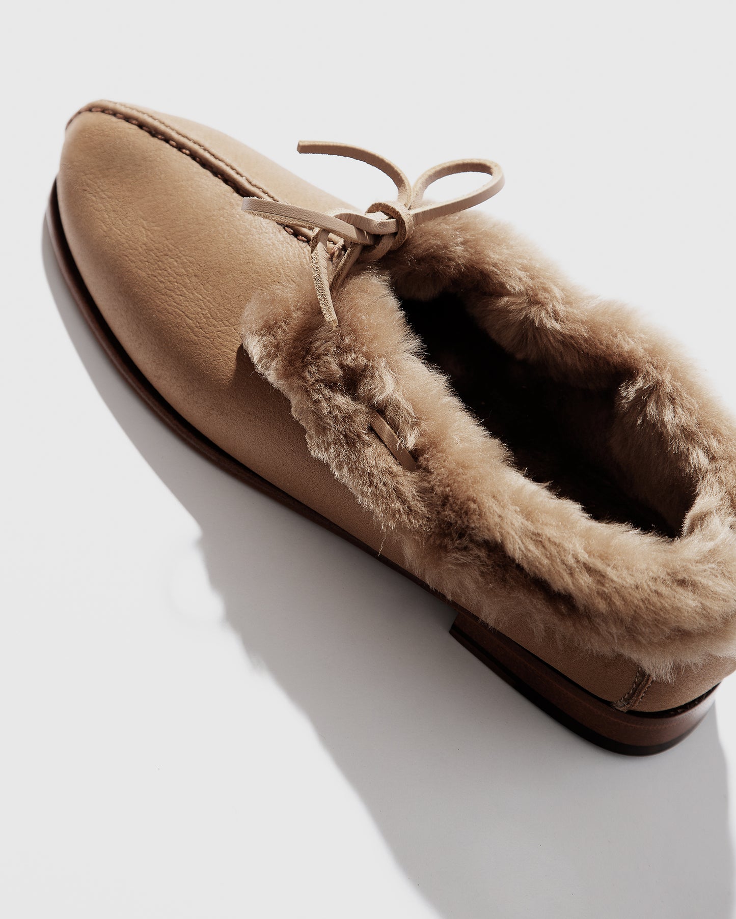 TILLA SHEARLING - Deconstructed Suede Babouche