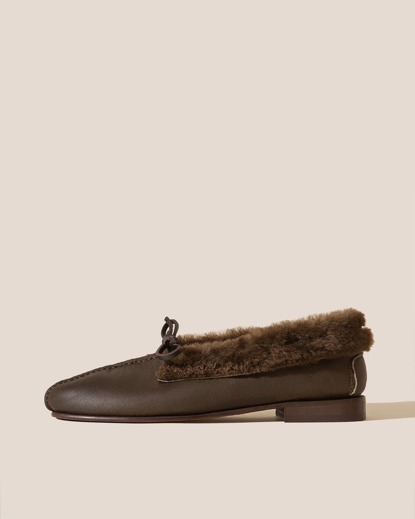 TILLA SHEARLING - Deconstructed Suede Babouche