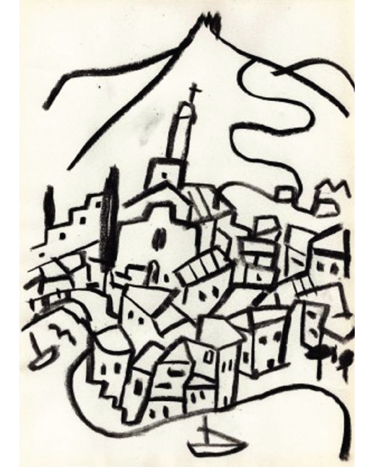 "Vistas de Cadaqués III" - Javier Mariscal Artwork