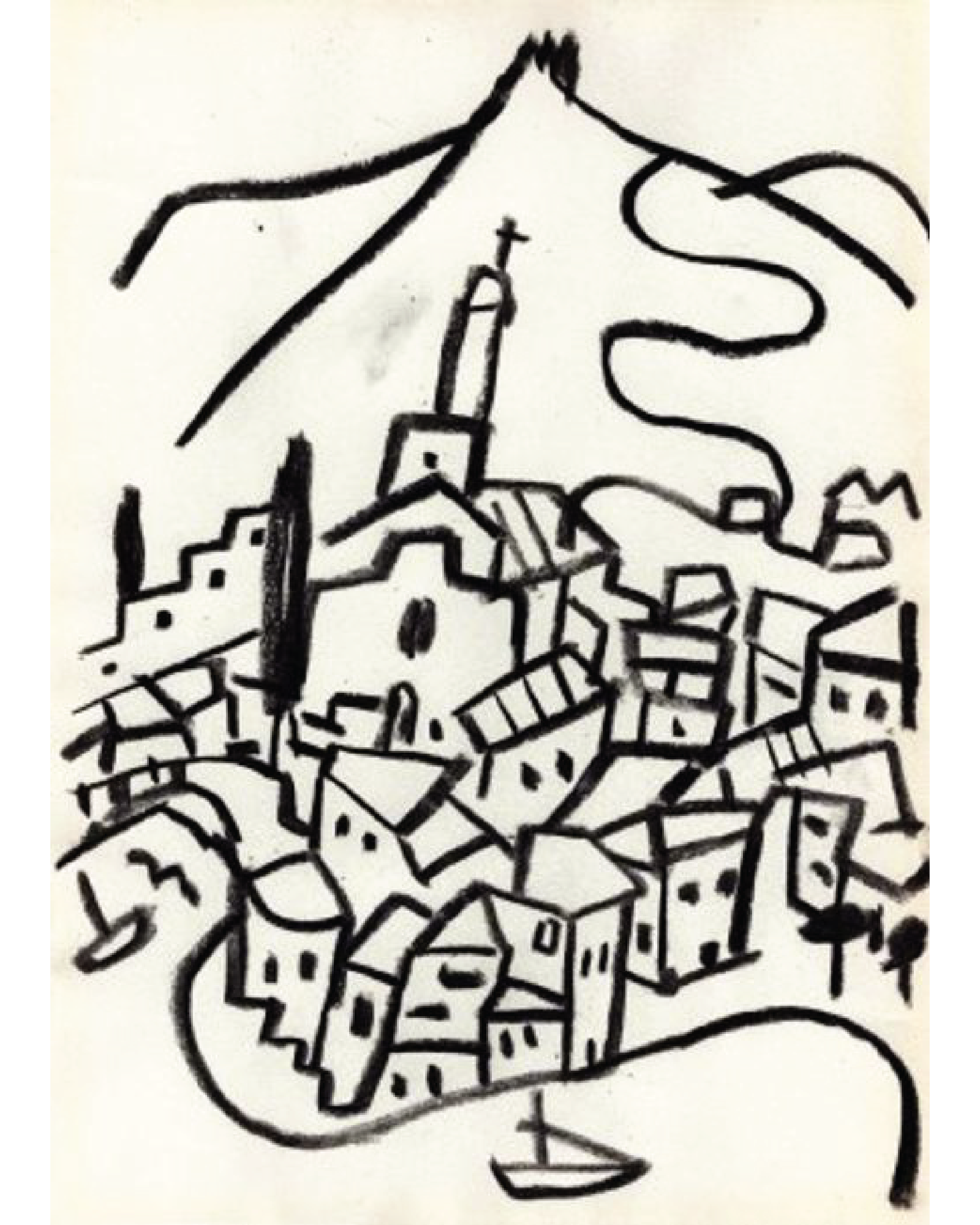 "Vistas de Cadaqués III" - Javier Mariscal Artwork