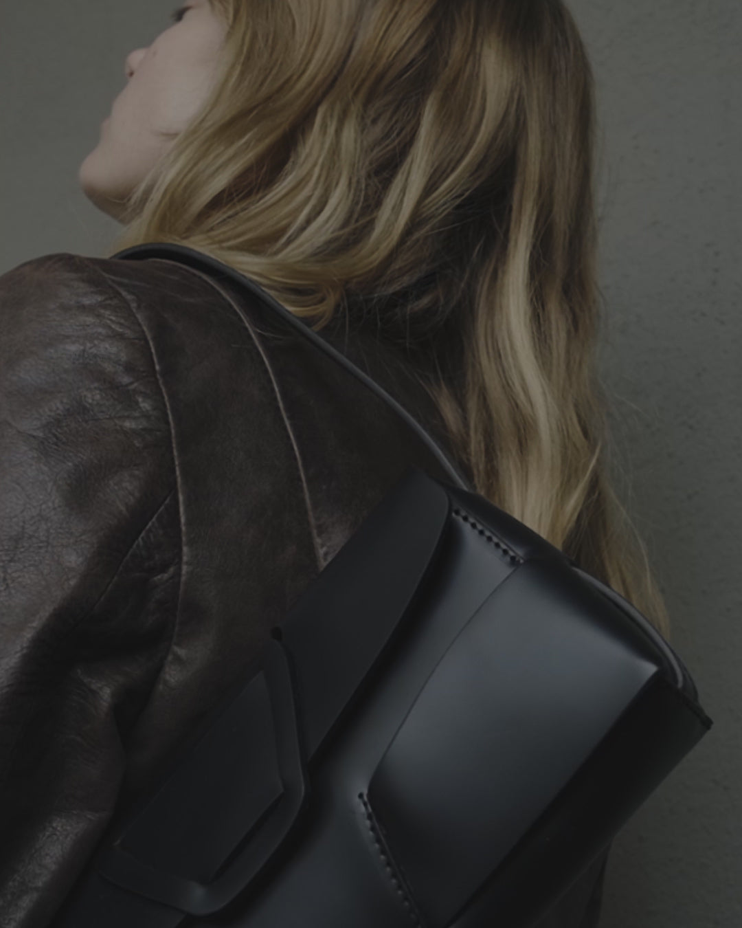 HEREU Mabra Leather Shoulder Bag for Women