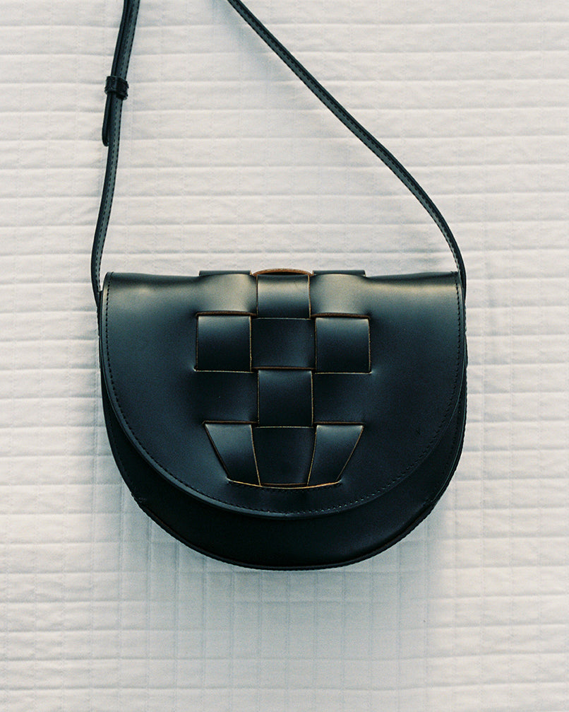 SINIA - Satchel Interwoven Front Detail Bag