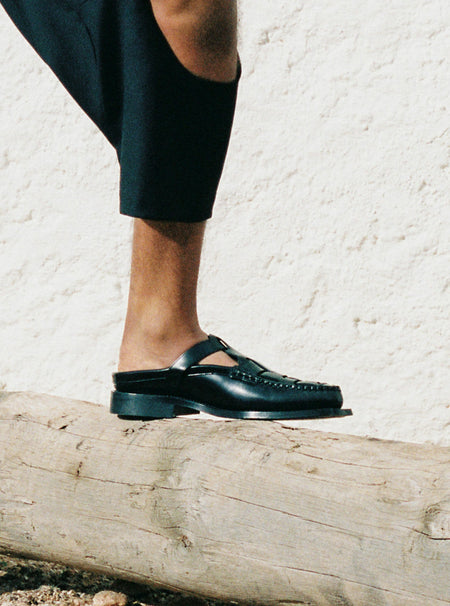 BONELL - Men's Woven T-bar Mule Loafer