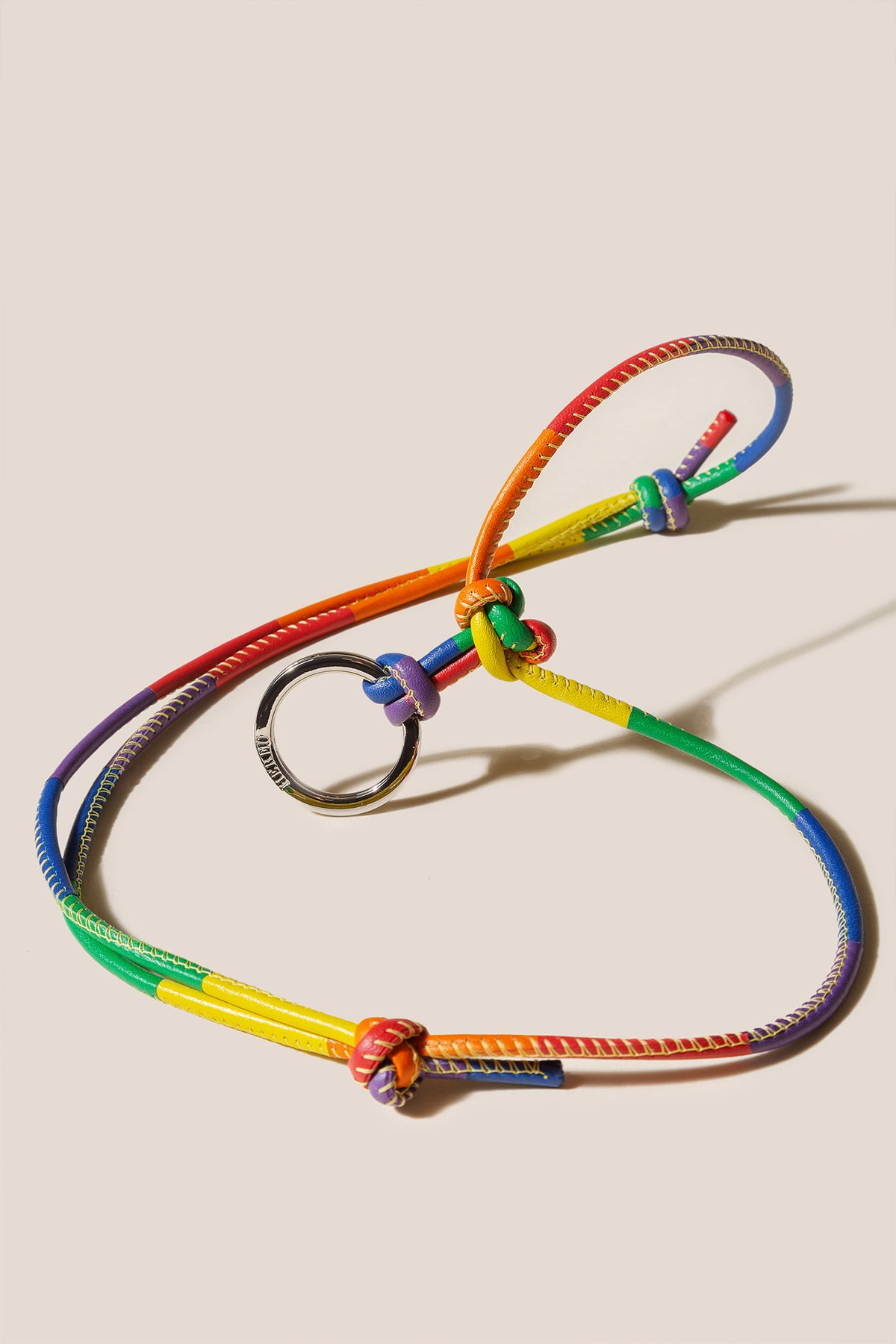 PRIDE KEYCHAIN - Multicoloured Patchwork Keychain – Hereu Studio