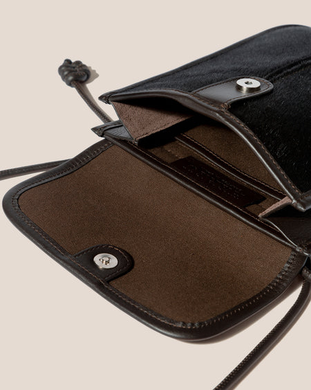 TERRA CALF HAIR - Square-Flat Crossbody Bag