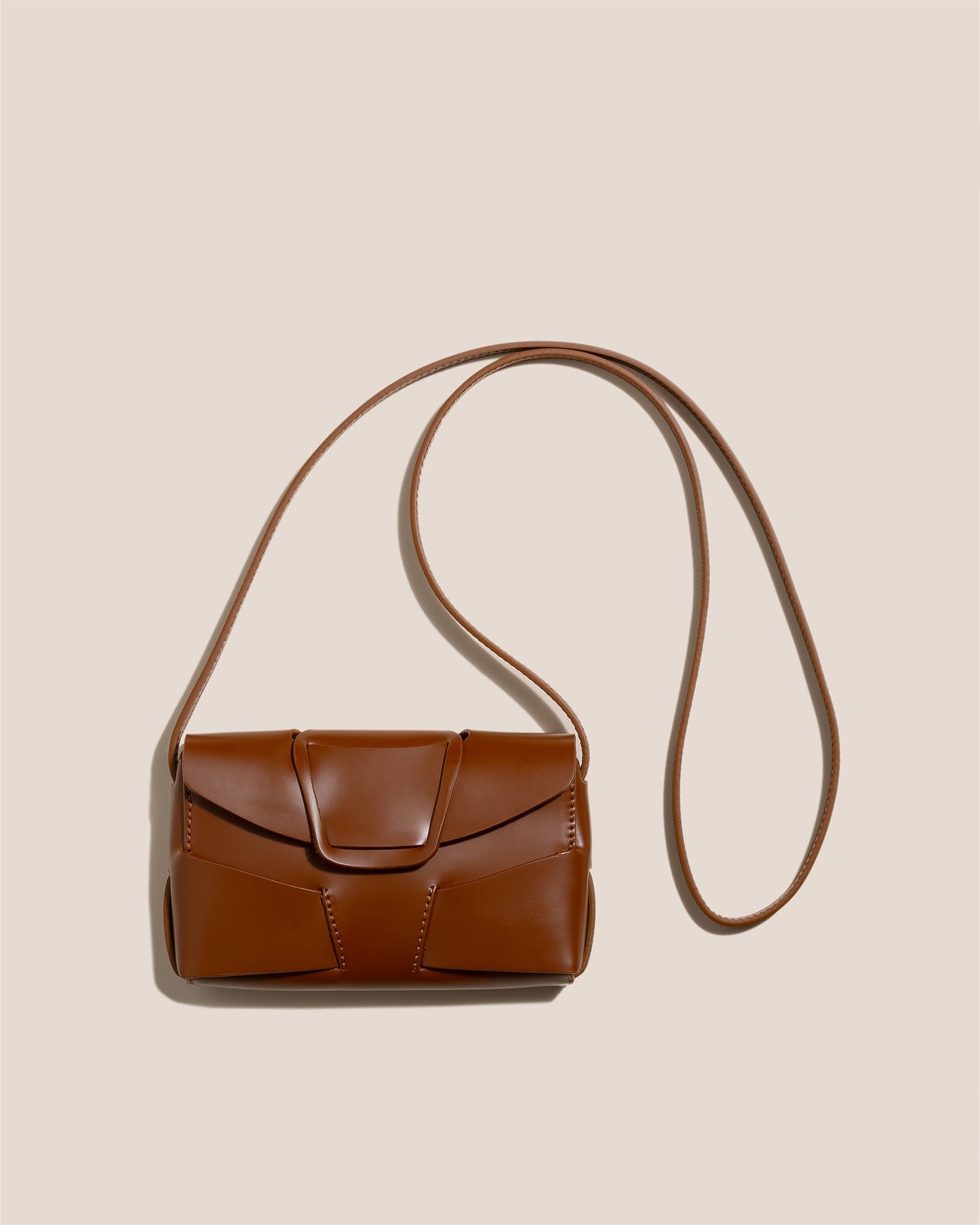 Leather crossbody bag Hereu Brown in Leather - 37121155