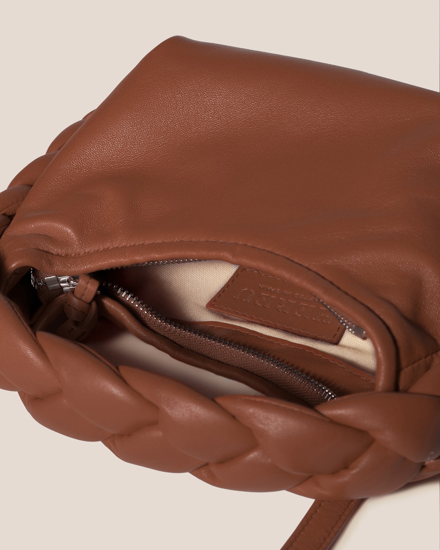 ESPIGA MINI - Plaited Padded-detail Crossbody Bag