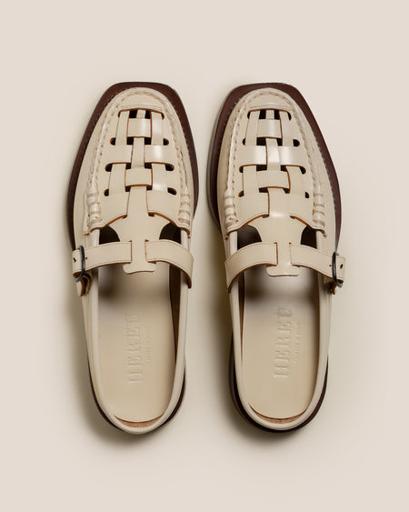 BONELL - Woven T-bar Mule Loafer