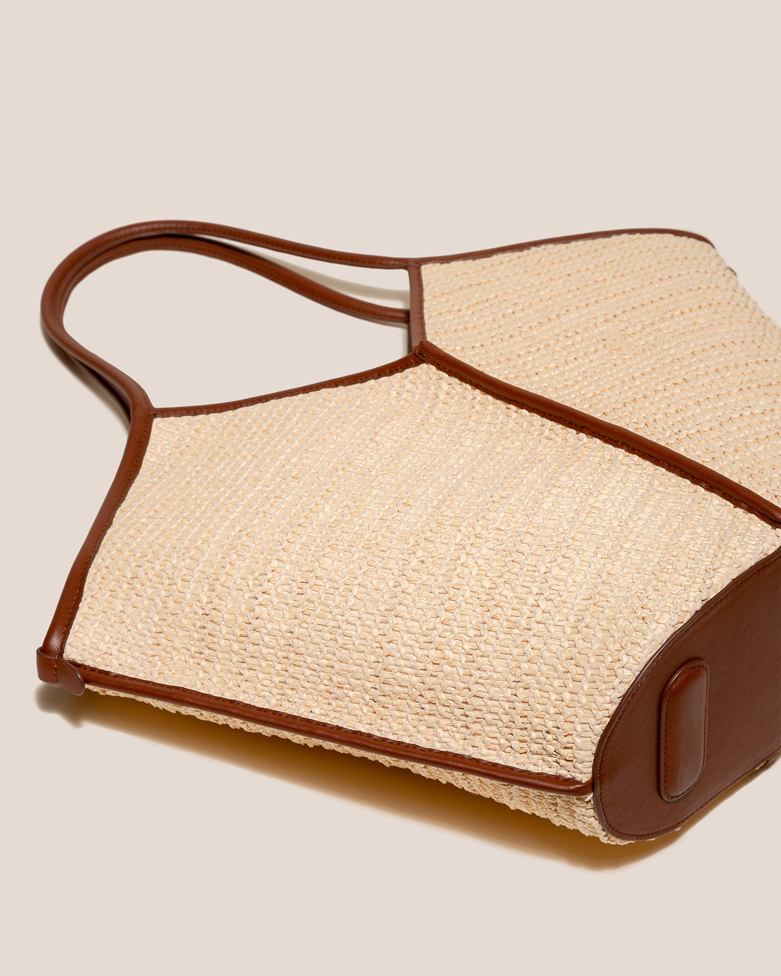 HEREU Calella Leather-trim Raffia Tote Bag