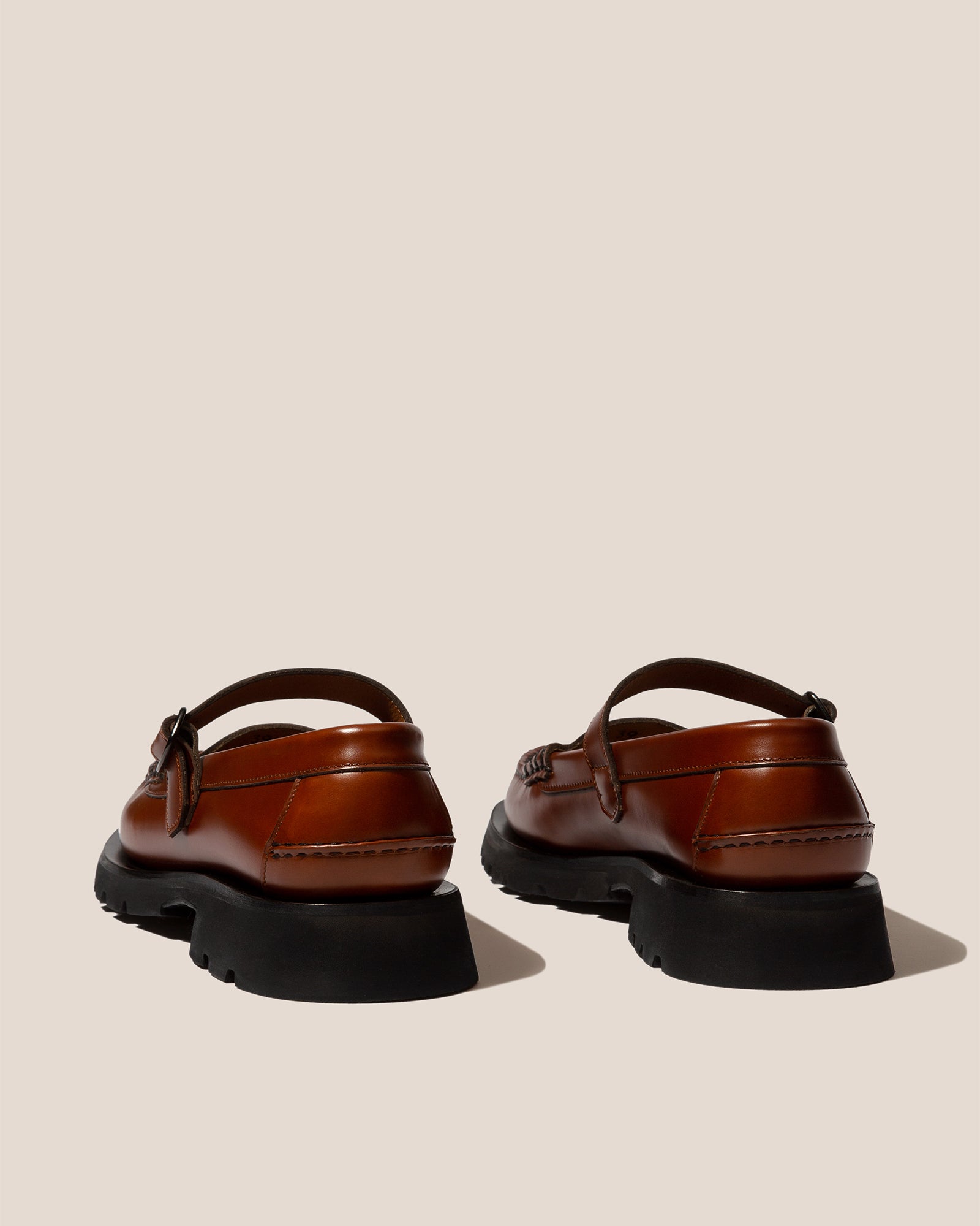 Lock it patent leather sandal Louis Vuitton Brown size 36 EU in