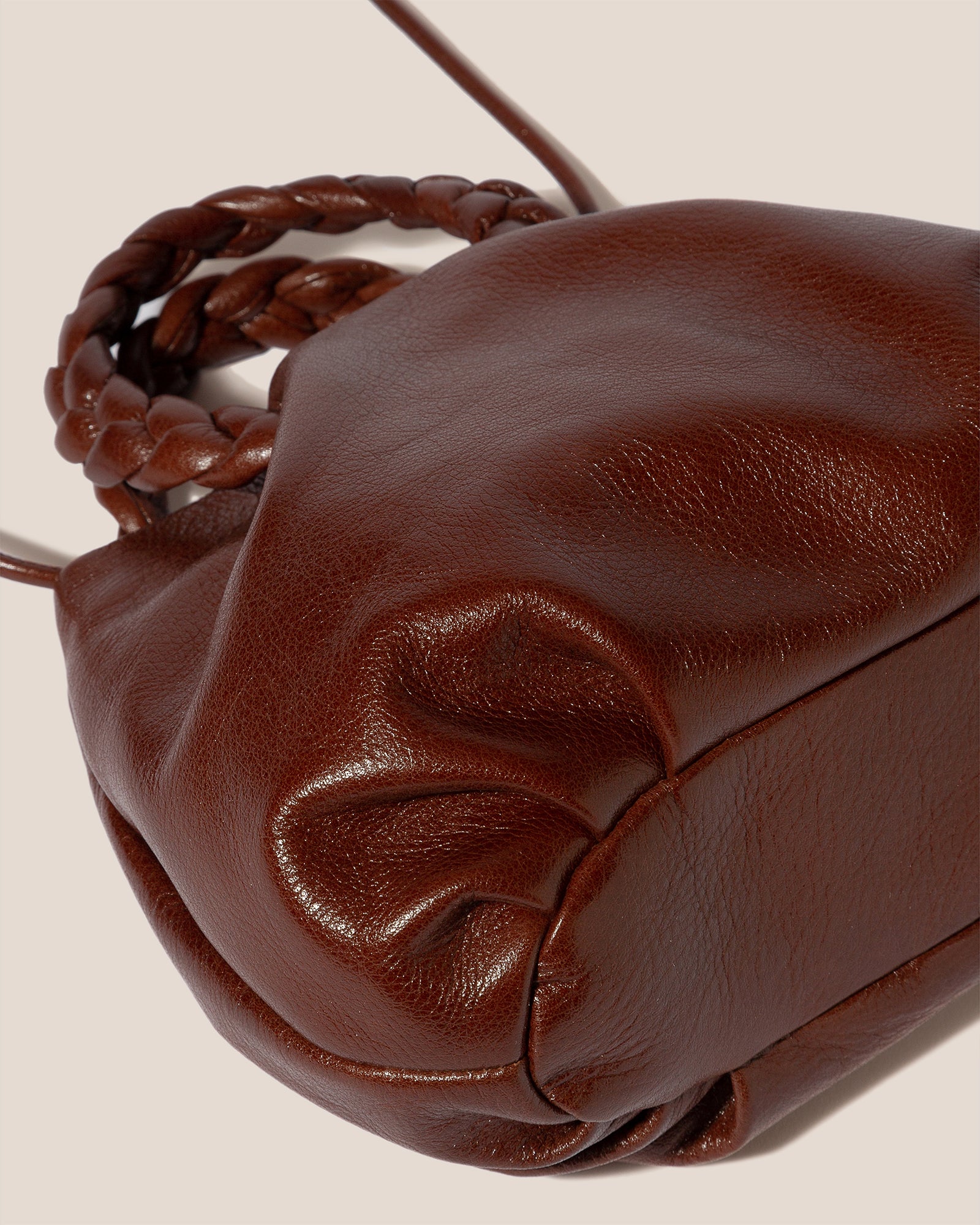 Medium bombon leather top handle bag - Hereu - Women