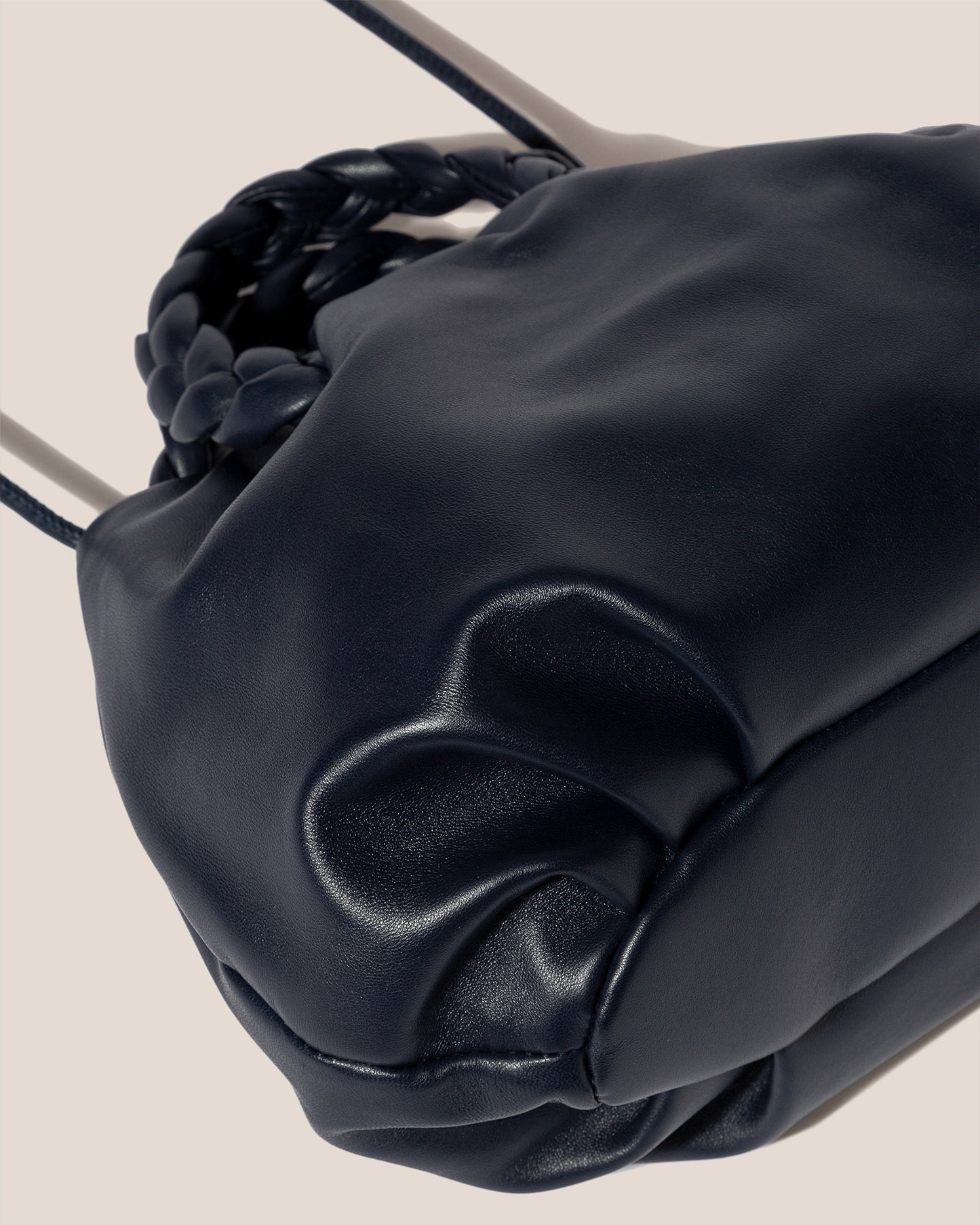 BOMBON M - Plaited-handle Leather Crossbody Bag
