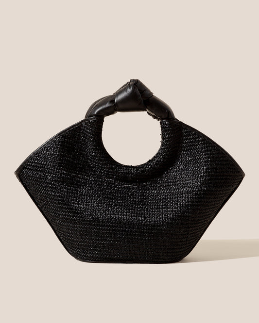 CASTELL RAFFIA - Knotted-handle Tote Bag