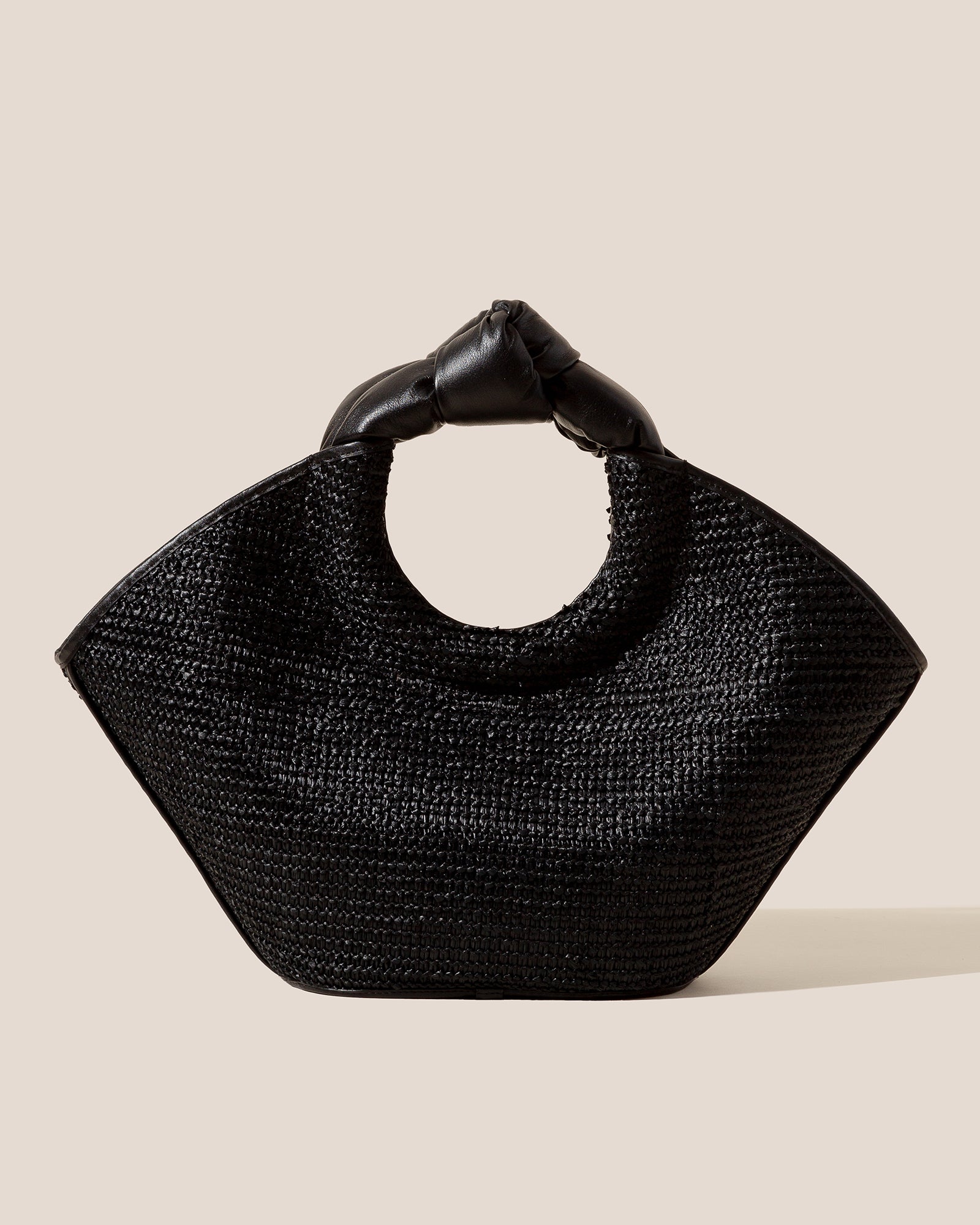 CASTELL RAFFIA - Knotted-handle Tote Bag