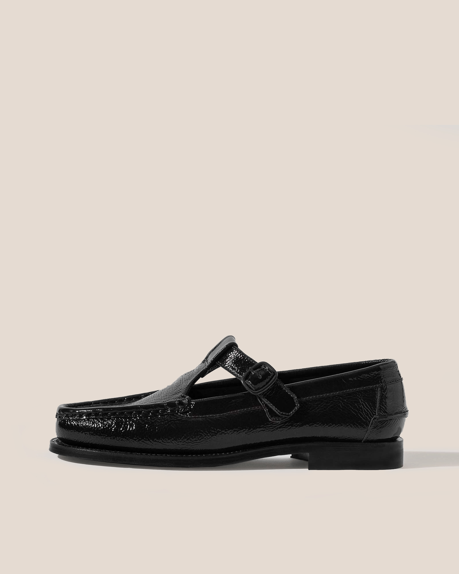 ALBER CRINKLED GLOSSY - FOR ALL - T-bar Loafer – Hereu Studio