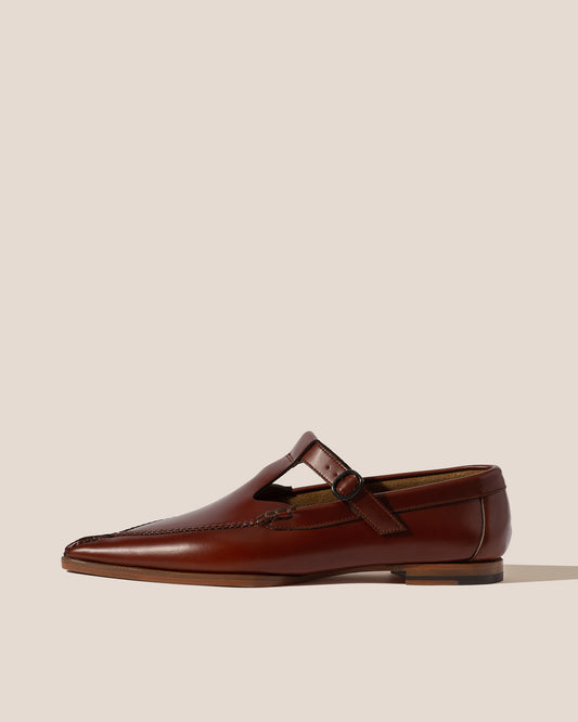 BERTA - Pointy T-bar Loafer