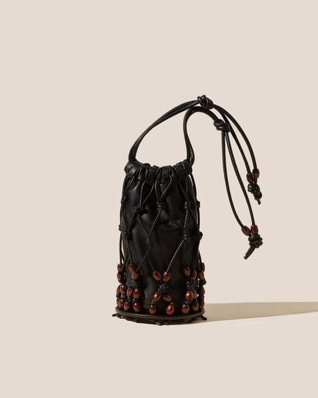 PERLETA - Beaded Mini Drawstring Tote Bag