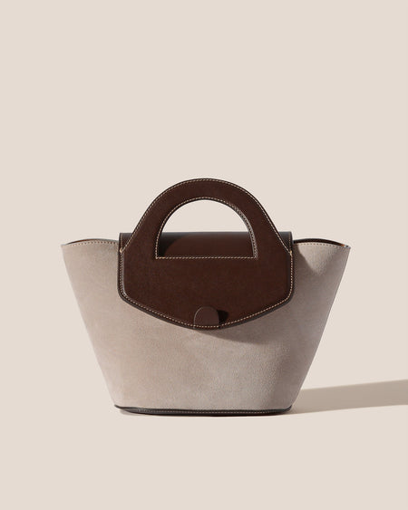 ALQUERIA SUEDE - Leather-Trimmed Tote Bag