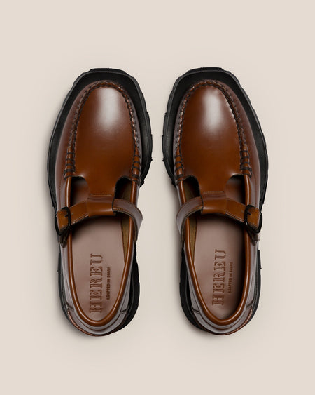ALBER SPORT - Tread Sole T-Bar Loafer