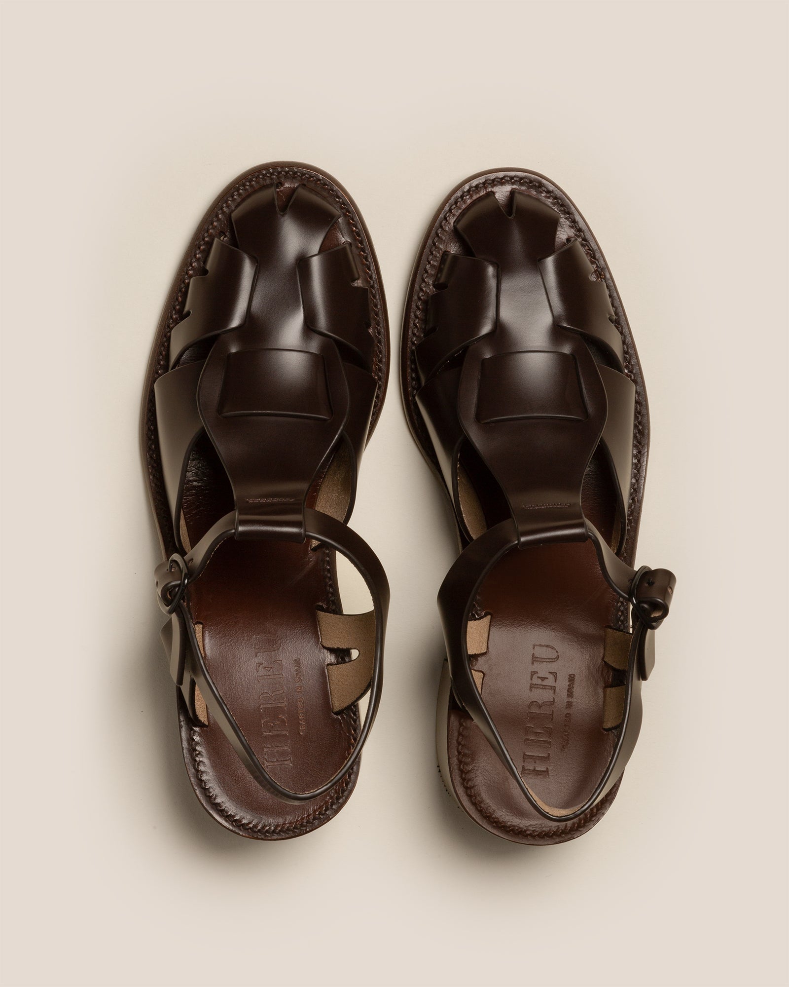 Casual Wear Plain Men Chocolate Brown Leather Sandal at Rs 675/pair in Ambur