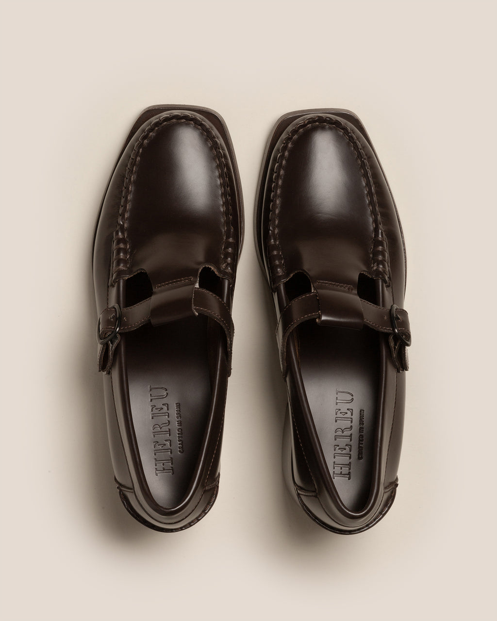 ALBER HEELED - T-Bar Loafer