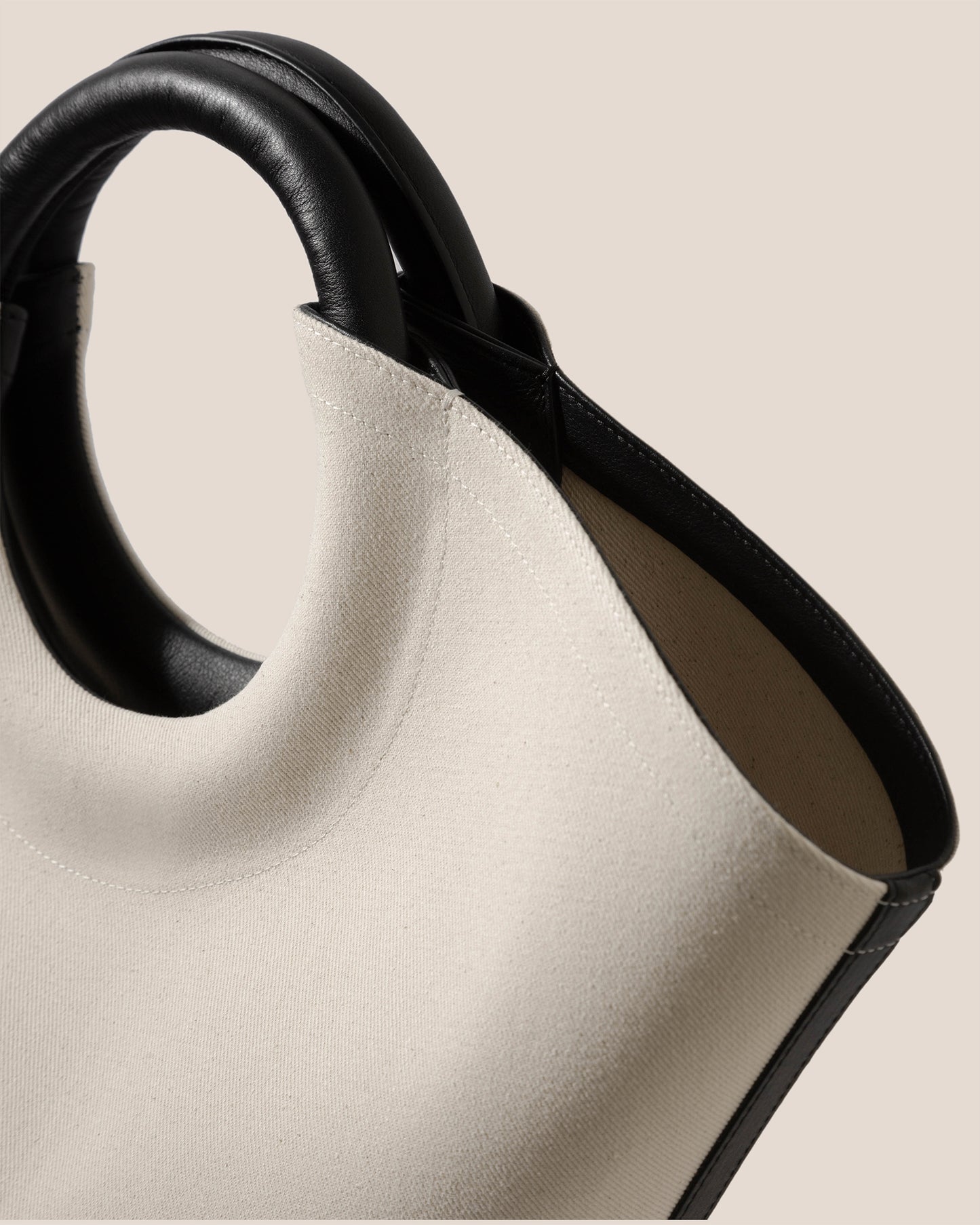 CABASSA CANVAS - Round-handle Canvas Tote Bag