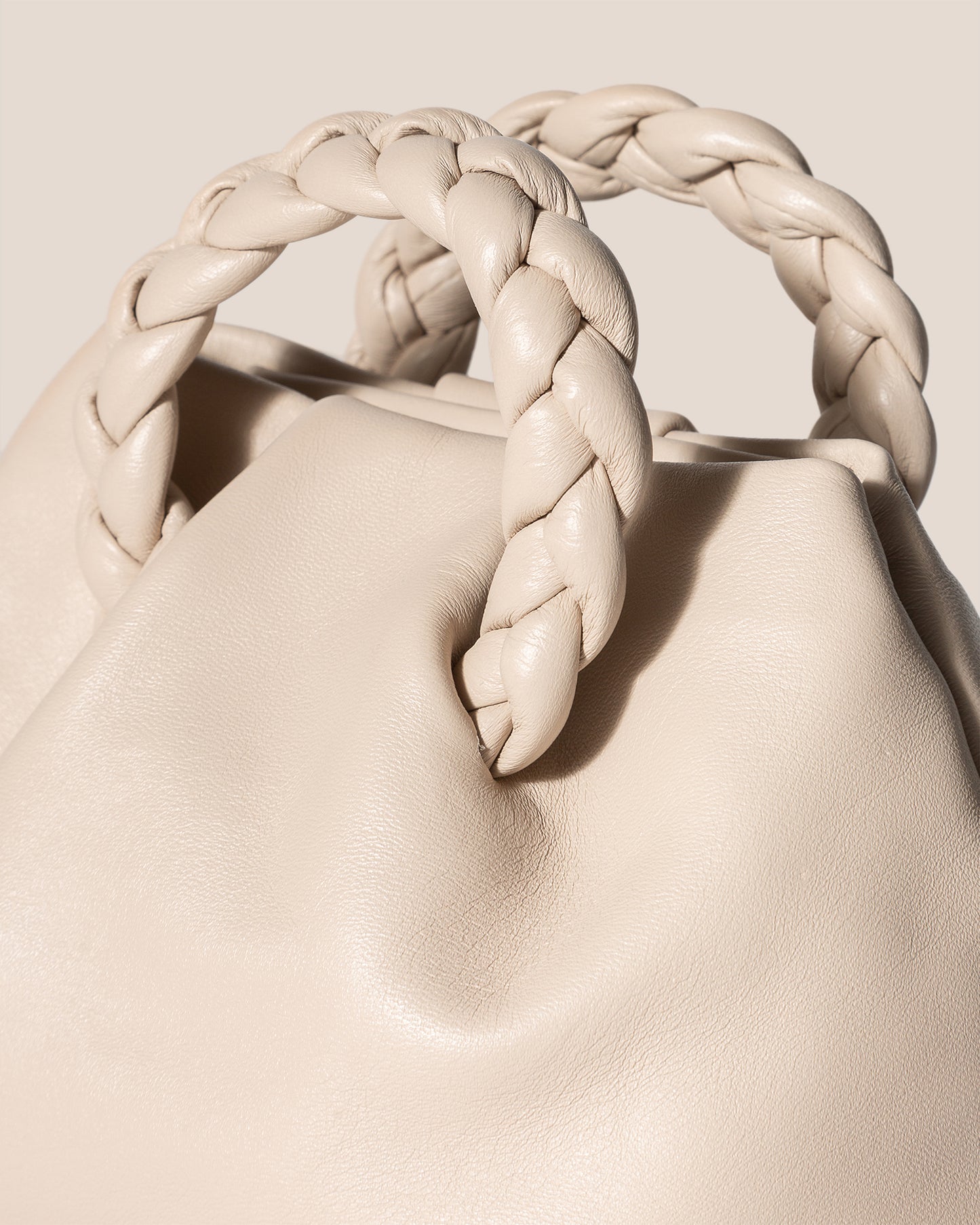 BOMBON - Small Plaited-handle Leather Crossbody Bag