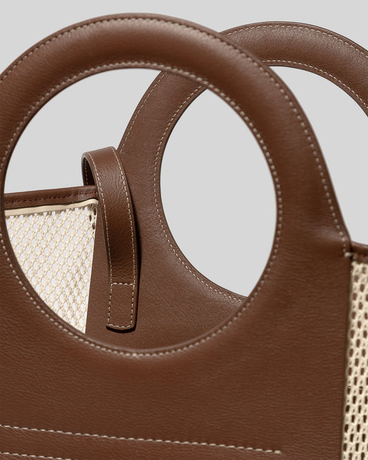 CALA L NET - Leather-trimmed Maxi Tote Bag