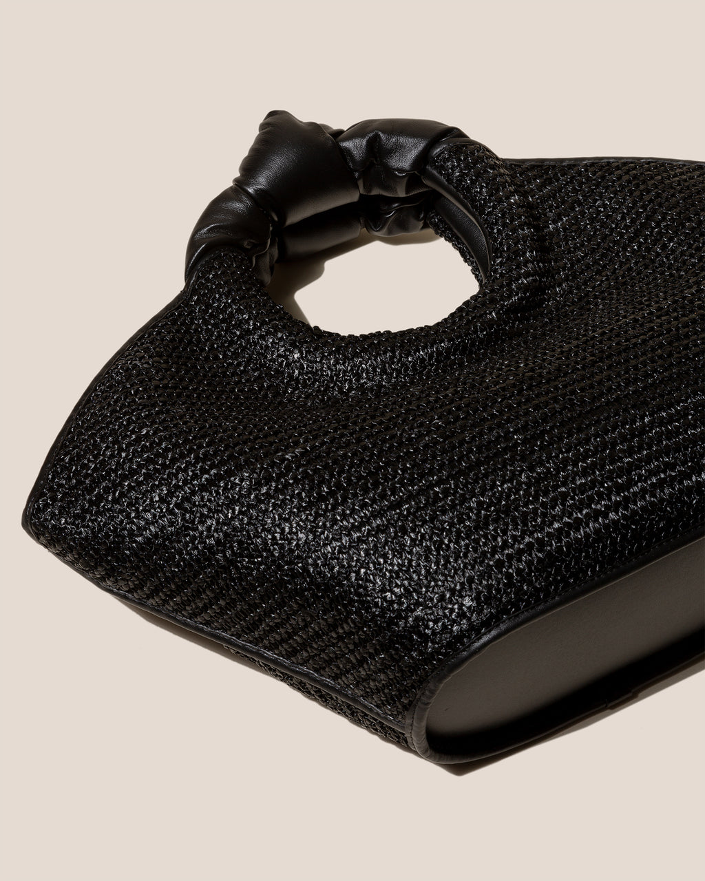 CASTELL RAFFIA - Knotted-handle Tote Bag