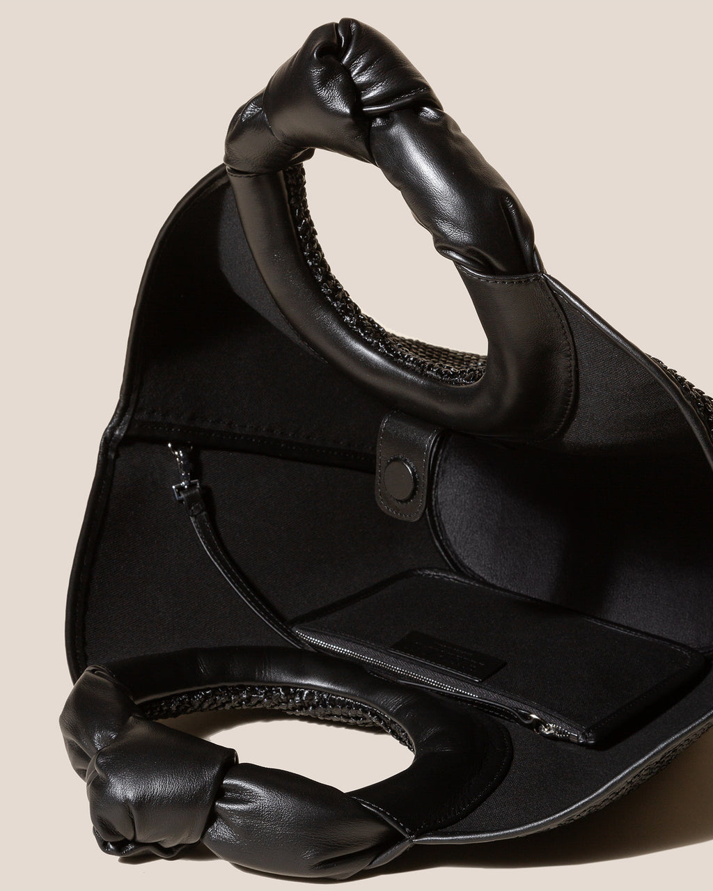 CASTELL RAFFIA - Knotted-handle Tote Bag